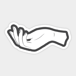 Hand Offering Sticker